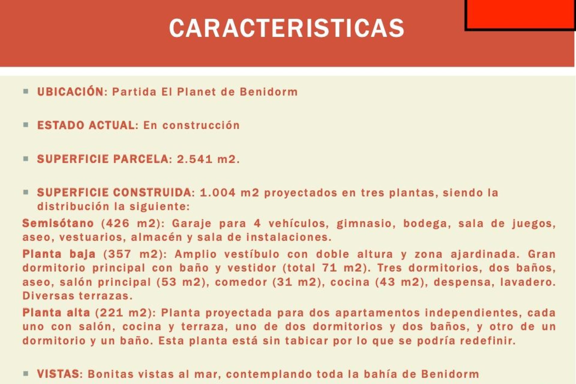 Herverkoop - Villa -
Benidorm - Urbanizaciones