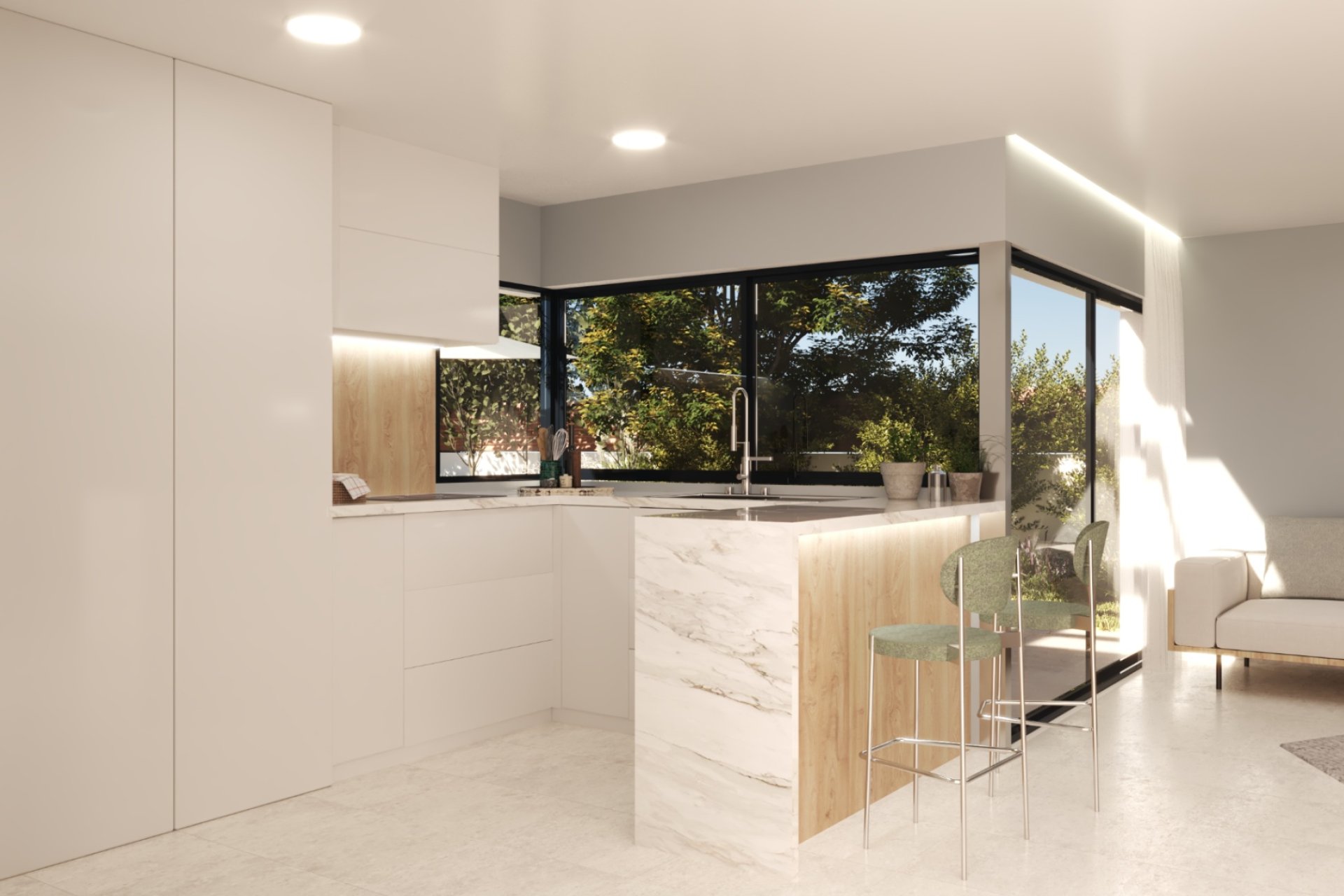 Obra nueva - Villa -
Alfaz del Pi - Barranco Hondo