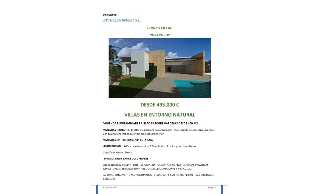 Obra nueva - Chalet -
Polop